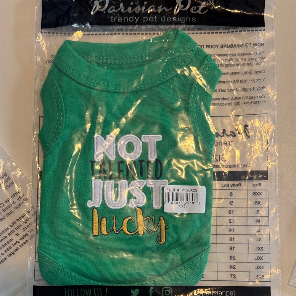 Parisian Pet XXS Dog Tank Tops - Blue, Green, Light Blue NWT - Picture 6 of 7